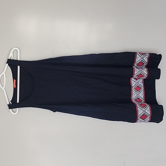 Joe fresh Swing Dress Embroidered Sleeveless Scoop Neck - Picture 2 of 5